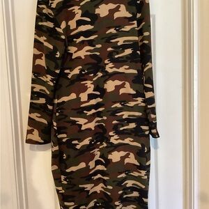 Camouflage Midi Dress